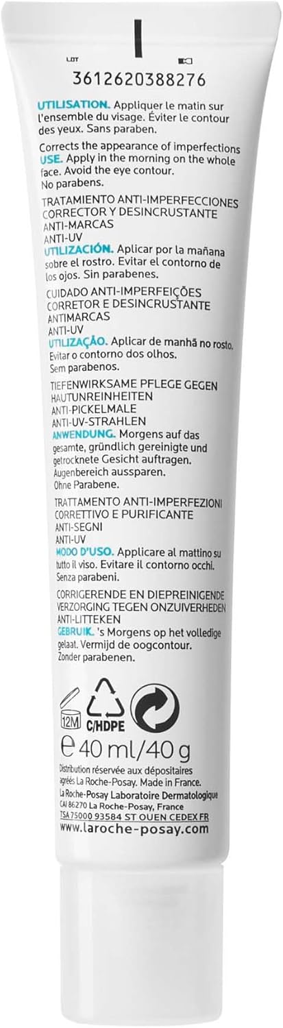 لا روش بوزيه إيفاكلار ديو (+) SPF30 – جل كريم مضاد للبقع مع حماية من الشمس (40 مل)