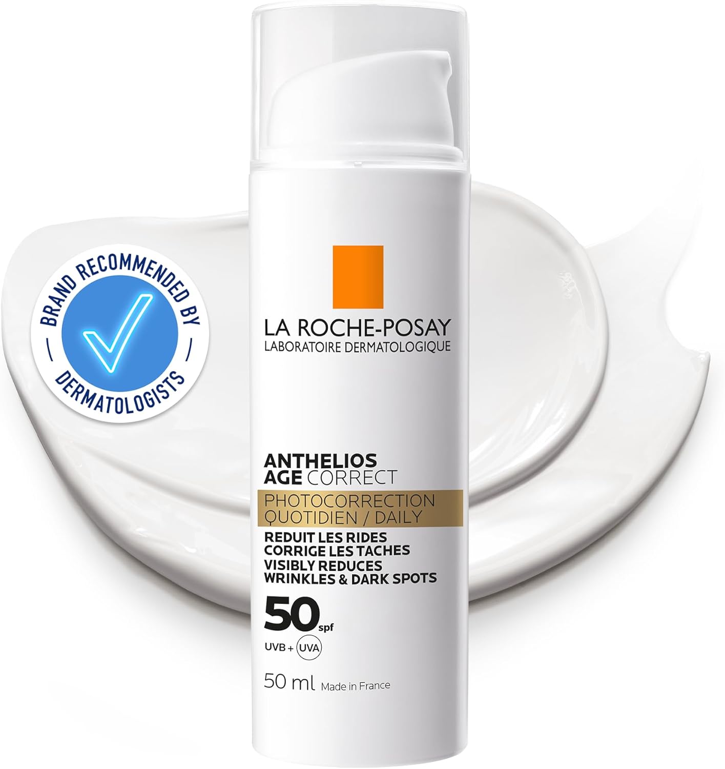 LA ROCHE-POSAY ANTHELIOS Age Correct Photocorrection Daily Light Cream, 50 SPF 50 ml