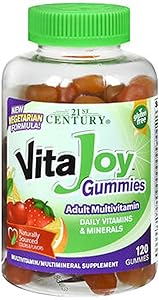 21st Century Vitajoy vitamin fruit flavors, Cherry and Strawberry, 120 Count