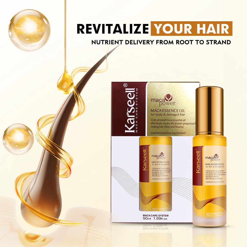 Karseell Maca Power Maca Essence Oil For Body & Damaged Hair (for Professional Salon Only)