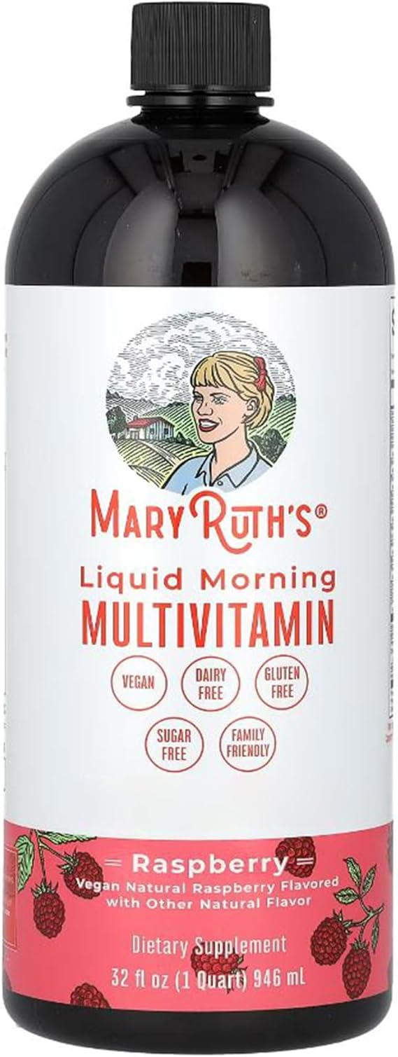 Multivitamin Multimineral for Women Men & Kids by MaryRuth's | No Added Sugar | Vegan Liquid Vitamins for Adults & Kids | Mens, Womens Multivitamin | Energy & Beauty Booster. 450ml