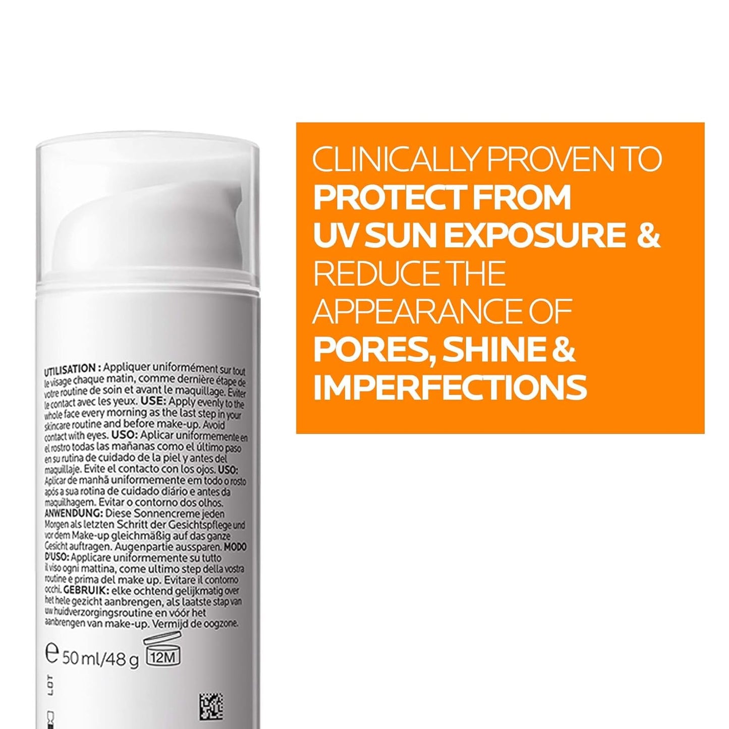 LA ROCHE-POSAY ANTHELIOS Oil Correct Photocorrection Gel-Crème Quotidien, 50+ SPF 50 ml