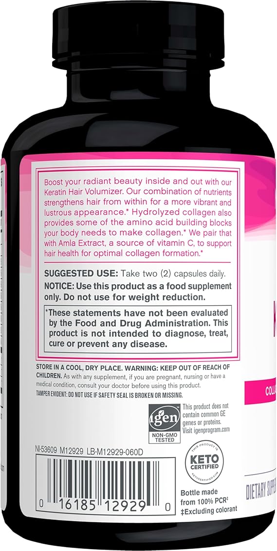 Neocell Keratin Hair Volumizer With Collagen, 60 Count, 1 Bottle