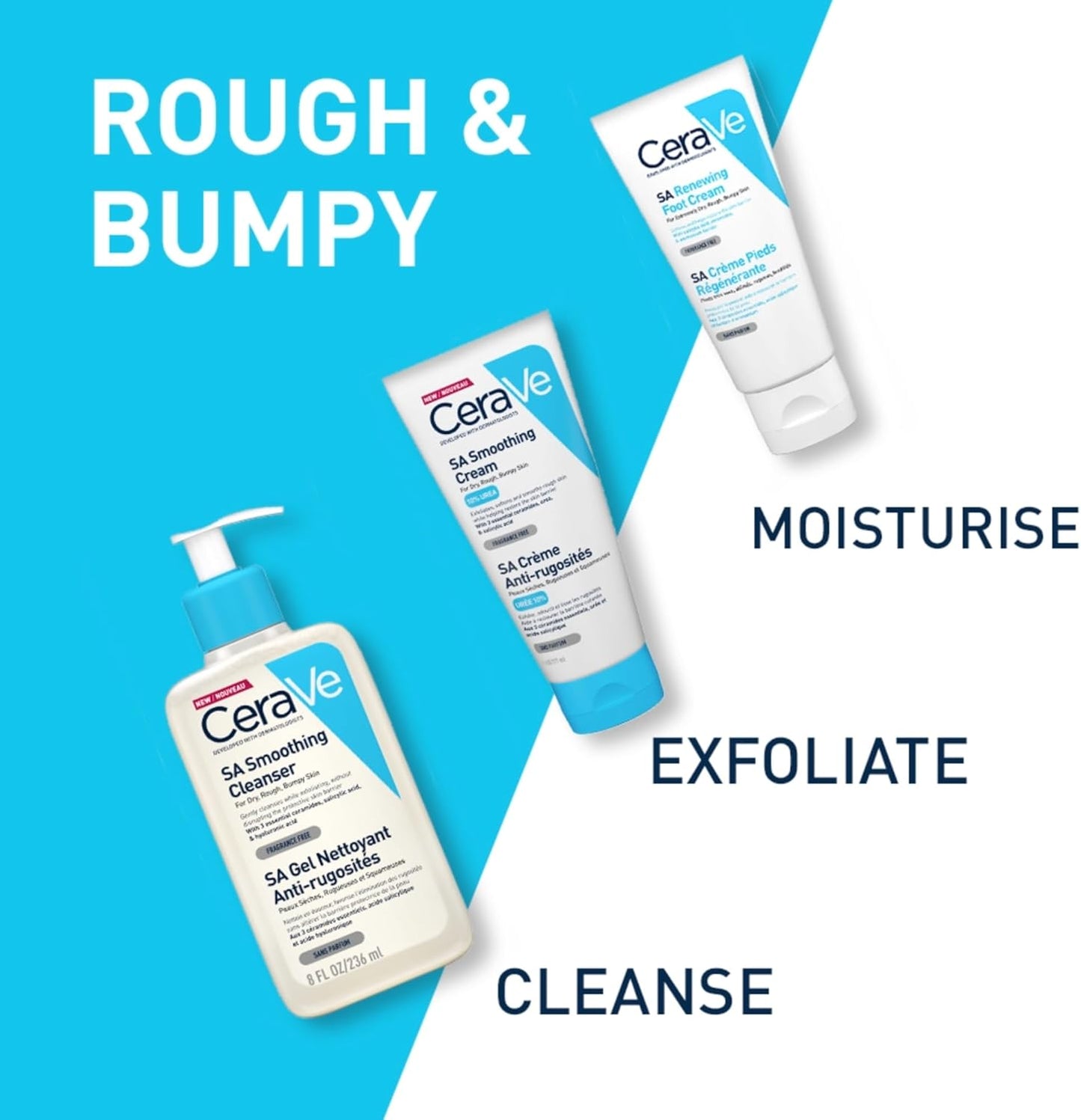 Cerave Sa Smoothing Cream | 177Ml/6Oz | Moisturiser For Dry, Rough & Bumpy Skin