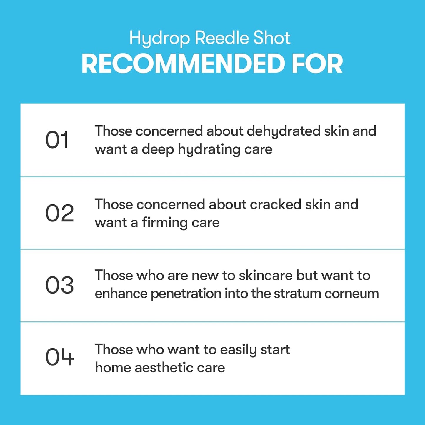 VT COSMETICS Hydrop Reedle Shot 100hL, Hyaluronic Acid Microneedling Serum, (50ml)