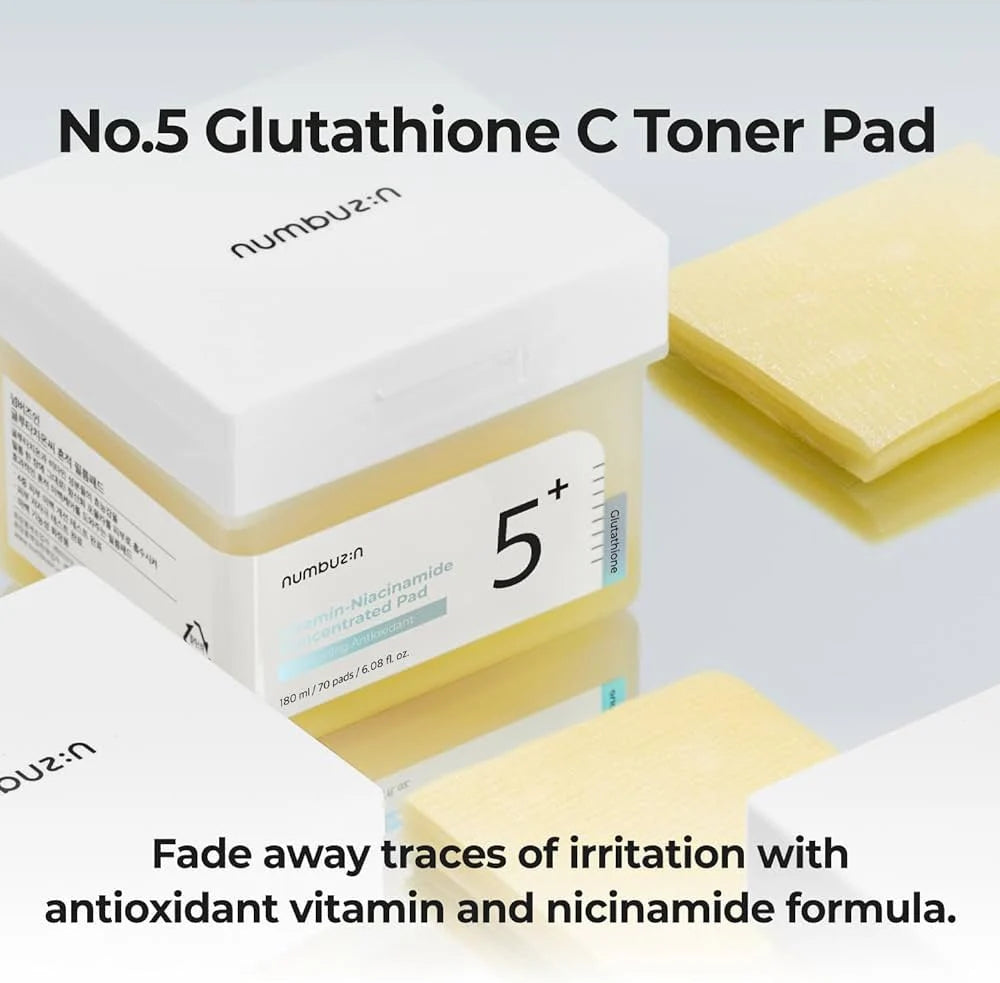 numbuzin No.5 Vitamin-Niacinamide Concentrated Toner Pads - 70 Pads