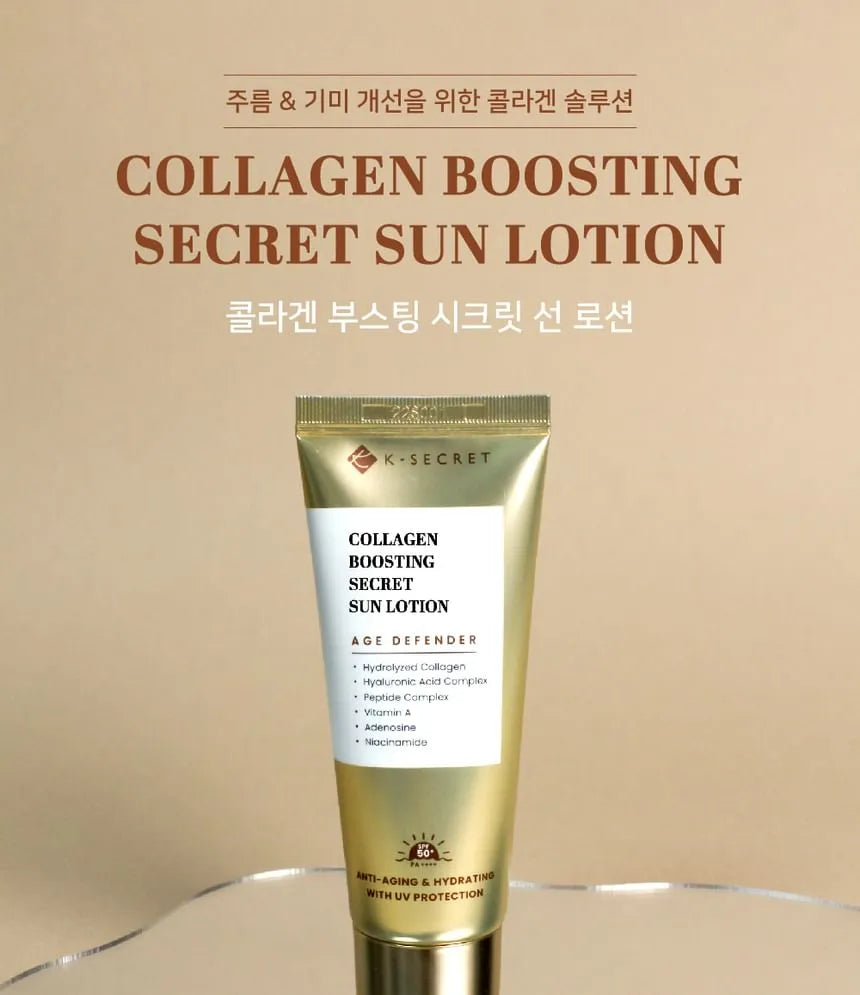 K-Secret Collagen Boosting Secret Sun Lotion SPF50+ PA++++ - Sun protection