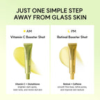 Arencia Booster Shot Skin Renewal Duo - Vitamin C & Retinal for Day And Night Brightening
