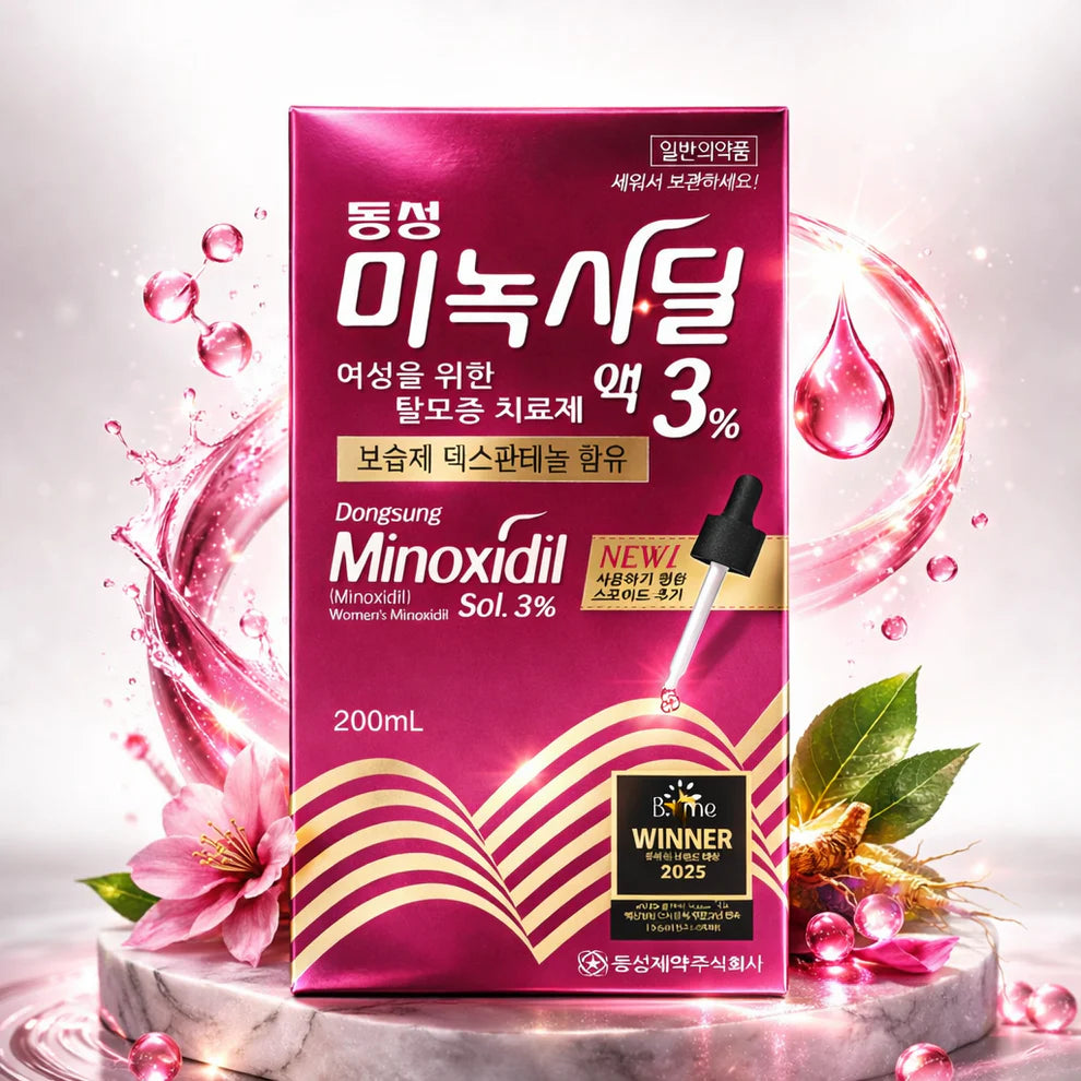 Dongsung Minoxidil 3% Solution for Women's Hair Loss Treatment – 200ml