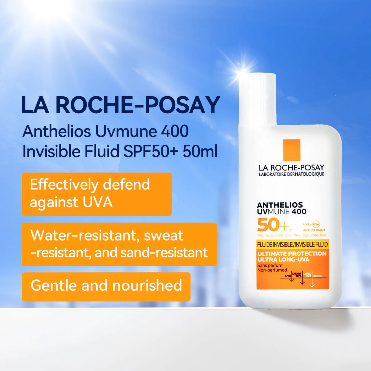 La Roche-Posay Anthelios UVMUNE 400 Invisible SPF 50+ Sunscreen