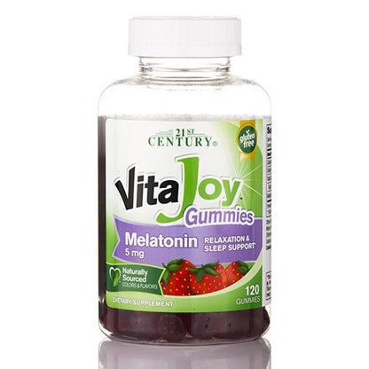 21st Century Vitajoy vitamin fruit flavors, Cherry and Strawberry, 120 Count