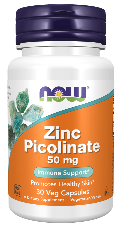 NOW Foods Supplements, Zinc 50 mg, Supports Enzyme Functions*, Immune Support*,