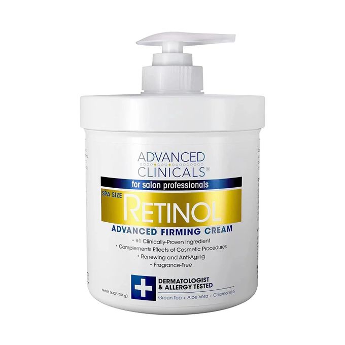 Advanced Clinicals Retinol Firming Cream - 454g