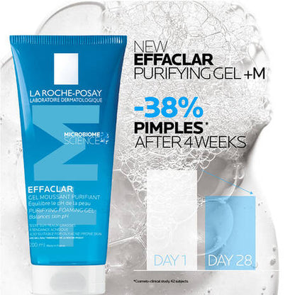 LA ROCHE-POSAY EFFACLAR M Purifying Foaming Gel Balances Skin pH (also suitable for Acne-Prone Skin) 200ml