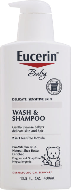 Eucerin   Baby   wash and shampo,   delicate sensitive skin   400ml