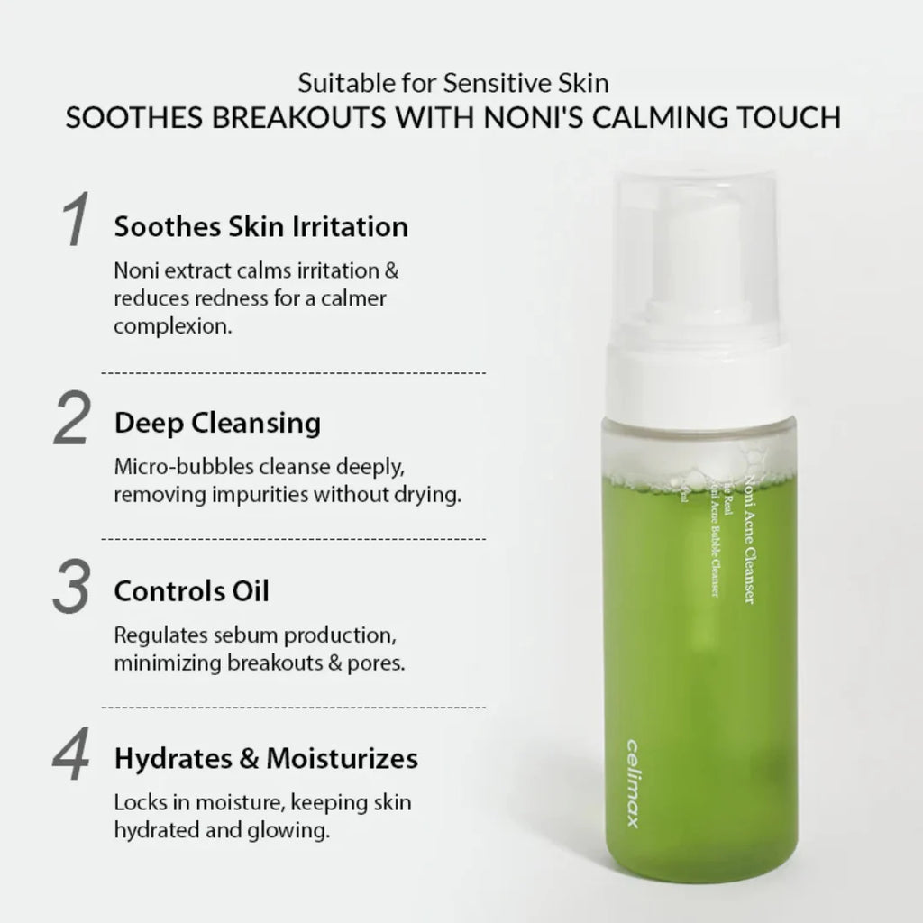 celimax The Real Noni Acne Bubble Cleanser [155ml]