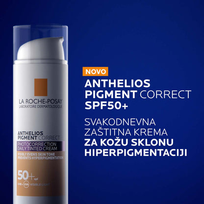 LA ROCHE-POSAY ANTHELIOS Pigment Correct Photocorrection Daily Tinted Cream, 50+ SPF 50 ml