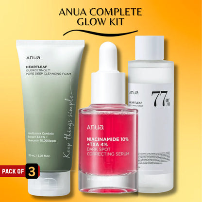 Anua Glow Kit – 3-Step Pore Care + Soothing Routine