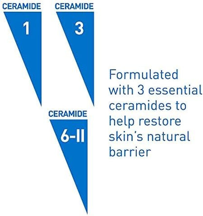 CeraVe Cleanser for Psoriasis Treatment | With Salicylic Acid for Dry Skin Itch Relief & Latic Acid for Exfoliation