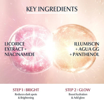 يوسيرين، إشراقة متساوية، 6 أمبولات بالتنقيط، ثنائي [مشرق، متوهج]، (بشرة متساوية)، 2 × 15 مل = 30 مل