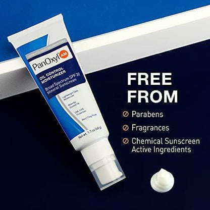 مرطب بانوكسيل إيه إم للتحكم في الزيوت بعامل حماية من الشمس واسع الطيف 30، 48 جم