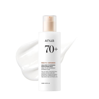 ANUA Rice 70 Intensive Moisturizing Milk, Lotion for Deep Hydration  150ml
