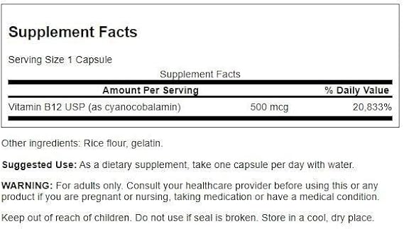 SWANSON  B12  (30 TAB)