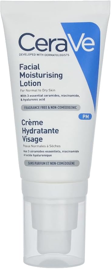 CeraVe Facial Moisturising Lotion (PM) For Normal to Dry Skin 52ml