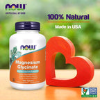 NOW Foods Supplements, Magnesium Glycinate 100 mg, Highly Absorbable Form,