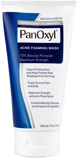 PanOxyl Acne Foaming Wash Benzoyl Peroxide 10%. 156g