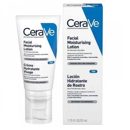CeraVe Facial Moisturising Lotion (PM) For Normal to Dry Skin - 52 ML / Oman