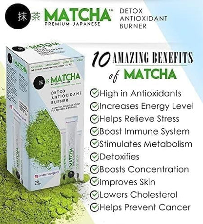 Matcha Latte Japanese Detox Antioxidant Burner