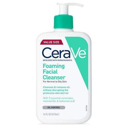 CeraVe Foaming Cleanser For Normal to Oily Skin