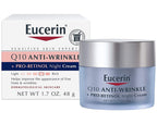 Eucerin, Q10 Revitalize, Night Cream + Coenzyme Q10 + Pro-Retinol, [Fragrance Free], 48g