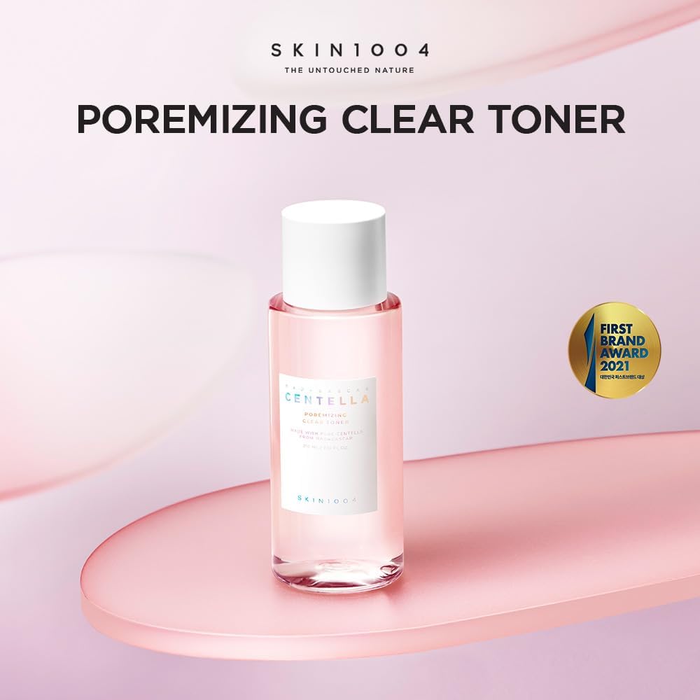 SKIN1004 Madagascar Centella Poremizing Clear Toner – 7.1 fl.oz (210ml) | Exfoliating Toner for Clogged Pores & Sensitive Skin