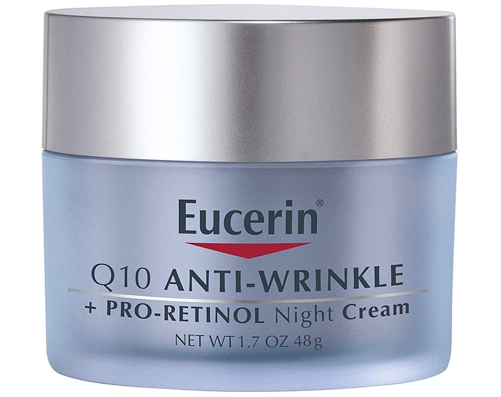 Eucerin, Q10 Revitalize, Night Cream + Coenzyme Q10 + Pro-Retinol, [Fragrance Free], 48g