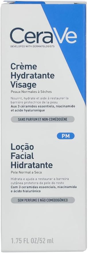 CeraVe Facial Moisturising Lotion (PM) For Normal to Dry Skin 52ml