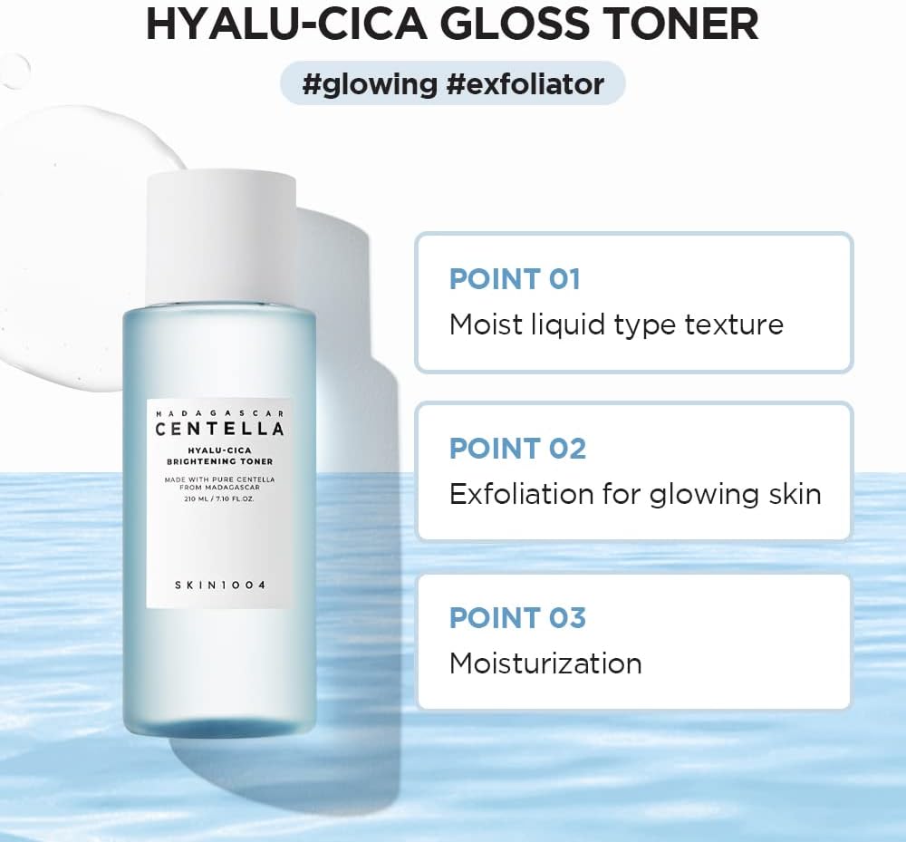 SKIN1004 Hyalu-CICA Brightening Toner – 7.10 fl.oz (210ml)