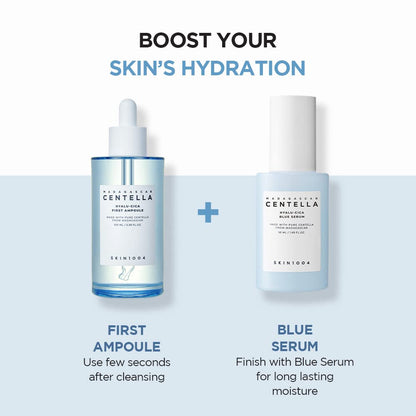 SKIN1004 Hyalu-CICA First Ampoule – 3.38 fl.oz (100ml) | Deep Soothing Hydration for Dry & Sensitive Skin