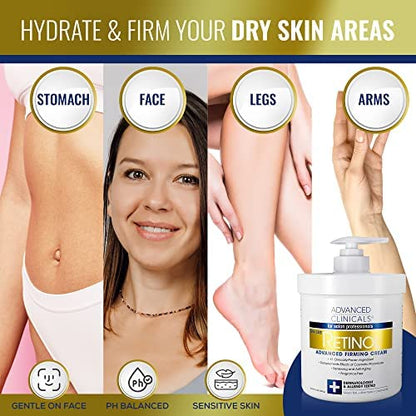 Advanced Clinicals Retinol Firming Cream - 454g