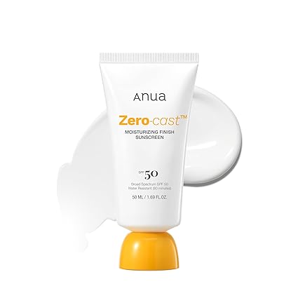 Anua Zero-Cast Moisturizing Finish Sunscreen,SPF 50(50ml)