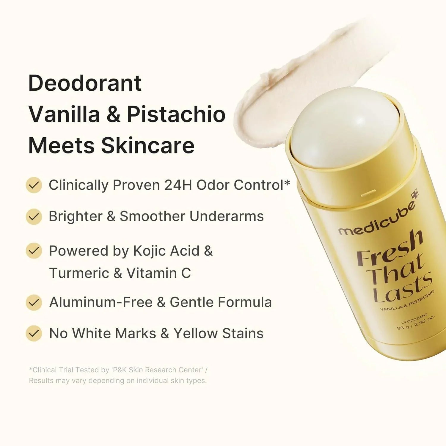 Medicube Vanilla & Pistachio Refreshing Deodorant 83g
