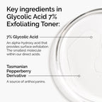The Ordinary Glycolic Acid 7% Exfoliating Toner, Brightening and Smoothing Daily Toner for More Even-Looking Skin Tone, 8.1 Fl Oz