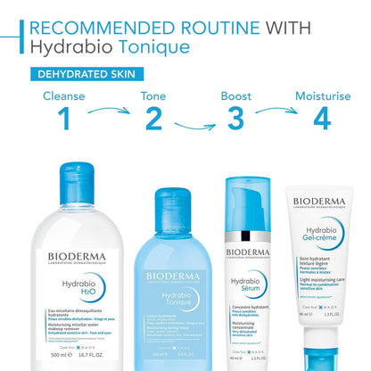 Bioderma Hydrabio Moisturizing Toner, Hydrating Face Toner for Sensitive Dry Skin, 8.45 Fl Oz