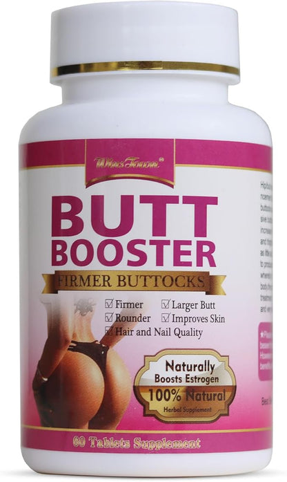 utt Booster Pills, Mention Buttocks Herbal Supplements, Plump HIPS Enhancement Firming and Seductive, 60 Tablets