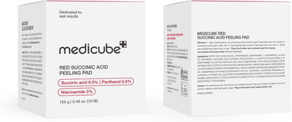 Medicube Red Succinic Acid Panthenol Facial Peeling Pads