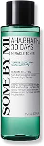 Some By Mi AHA-BHA-PHA 30 Days Miracle Face Toner | 150ml | For Exfoliating, Moisturizing, Rejuvenating Face