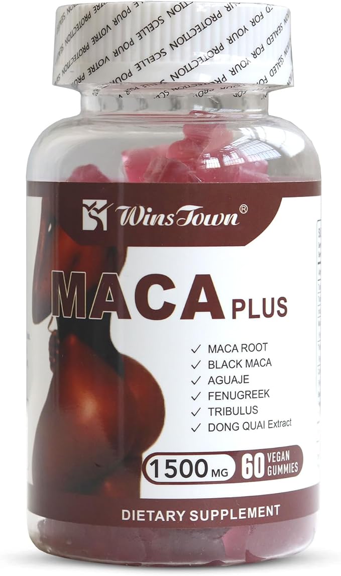 Wins Town MACA Plus 1500mg 60 Gummies