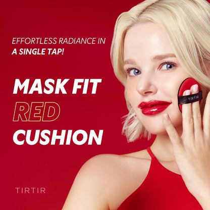 TIRTIR Mask Fit Red Cushion Foundation – Full Coverage, Weightless, Satin Glow Finish
