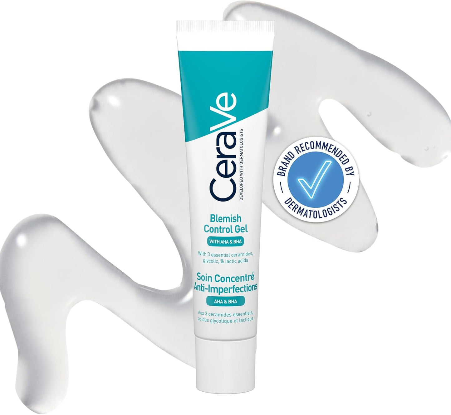CeraVe Blemish Control Gel – 40ml | With 2% Salicylic Acid & Niacinamide